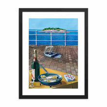 Load image into Gallery viewer, Still Life on the Terrace Art Print by Sergio Ceccotti. 1983