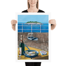 Load image into Gallery viewer, Still Life on the Terrace Art Print by Sergio Ceccotti. 1983