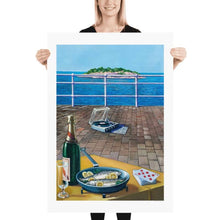 Load image into Gallery viewer, Still Life on the Terrace Art Print by Sergio Ceccotti. 1983