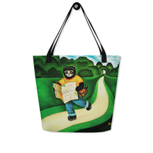 Load image into Gallery viewer, Roller Skate Cat Art Bag by Martin Leman