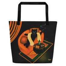 Load image into Gallery viewer, Cat in Sofa Art Bag by Martin Leman