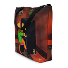 Load image into Gallery viewer, Cat Playing Piano Art Bag by Martin Leman