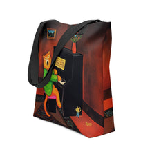 Load image into Gallery viewer, Cat Playing Piano Art Bag by Martin Leman