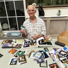 Load image into Gallery viewer, Cat in Sofa Art Print by Martin Leman. Original 1980