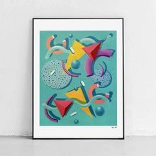Load image into Gallery viewer, "Memphis Swirl" Art Print by Mariah Birsak