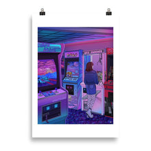 Load image into Gallery viewer, "Arcade" Art Print by Kelsey Smith / Amidstsilence. Limited Editon. With border