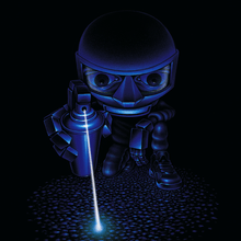 Load image into Gallery viewer, "Laser Spray" Large Art Print by Mattias Lindström