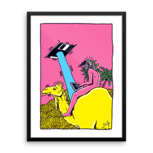 Load image into Gallery viewer, &quot;Floppy Disc Camel&quot; Art Print by Fiedler
