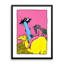 Load image into Gallery viewer, "Floppy Disc Camel" Art Print by Fiedler