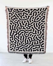 Load image into Gallery viewer, "Coral" Woven Art Blanket by Adrià Molins