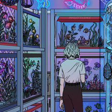 Load image into Gallery viewer, "Aquarium" Art Print by Kelsey Smith / Amidstsilence. No Border