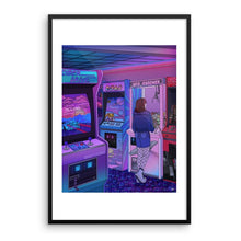 Load image into Gallery viewer, "Arcade" Art Print by Kelsey Smith / Amidstsilence. Limited Editon. With border