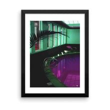 Load image into Gallery viewer, &quot;Purple Pool and Neon Lights&quot; Art Print by Jesse Conner
