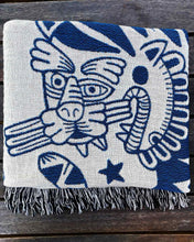 Load image into Gallery viewer, "Botanic Tiger" Woven Art Blanket by Asis Percales