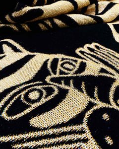 "Tiger Loop" Woven Art Blanket by Asis Percales