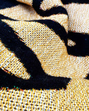 Load image into Gallery viewer, "Tiger Loop" Woven Art Blanket by Asis Percales