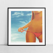 Load image into Gallery viewer, "Beach Babe" Art Print by Splitsaber.exe