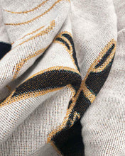 Load image into Gallery viewer, "Smoking Hands" Woven Art Blanket by Daphna Sebbane