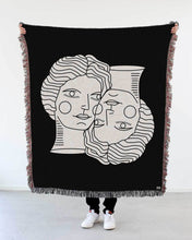 Load image into Gallery viewer, "Doppelgänger" Woven Art Blanket by Cynthia Torrez