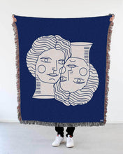 Load image into Gallery viewer, "Doppelgänger" Woven Art Blanket by Cynthia Torrez
