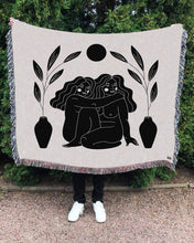 Load image into Gallery viewer, "Conversation" Woven Art Blanket by Cynthia Torrez