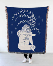 Load image into Gallery viewer, "Tripod Eye" Woven Art Blanket by Cynthia Torrez