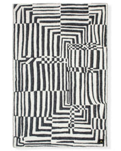 Load image into Gallery viewer, "Obscure Chess" Pure Wool Blanket by Jonathan Ryan Storm. Black/White