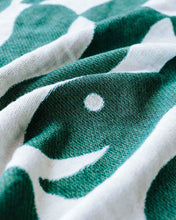 Load image into Gallery viewer, "Happy Snakes" Dark Moss Green. Woven Art Blanket by Everyday Shaman