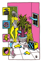 Load image into Gallery viewer, "Vapor Lava" Art Print by Fiedler