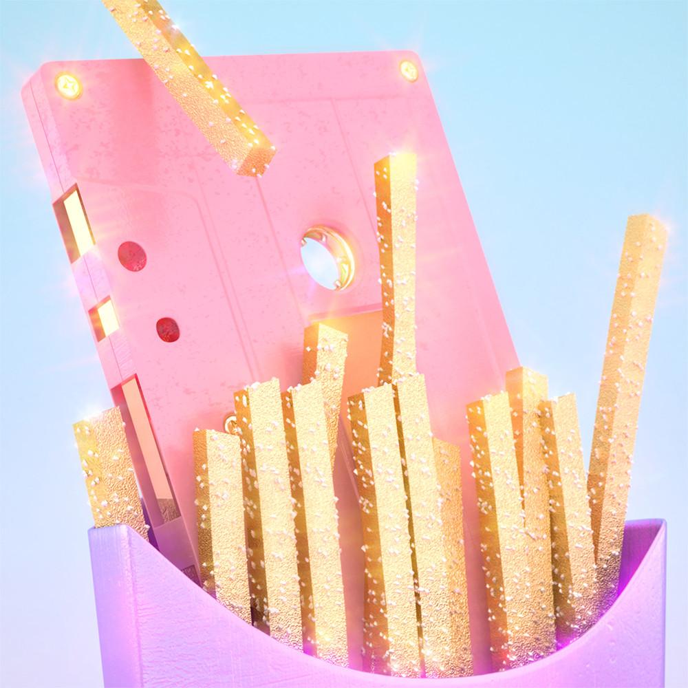 Fries with Cassette Art Print by Pastelae – NeonTalk