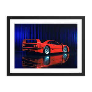 Ferrari F40 Art Print by CM Visuals