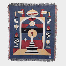 Load image into Gallery viewer, "Lemon Light" Woven Art Blanket by Jacco Bunt