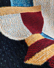 Load image into Gallery viewer, "Dining Palette" Woven Art Blanket by Jacco Bunt