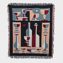 Load image into Gallery viewer, "Dining Palette" Woven Art Blanket by Jacco Bunt