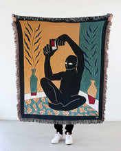 Load image into Gallery viewer, "Make your own Vision" Woven Art Blanket by Lena Mačka