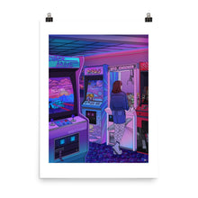 Load image into Gallery viewer, "Arcade" Art Print by Kelsey Smith / Amidstsilence. Limited Editon. With border