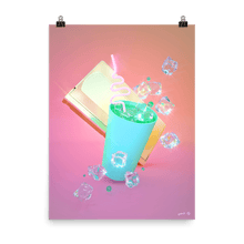 Load image into Gallery viewer, "Soft Drink with VHS" Art Print by Pastelae
