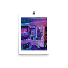 Load image into Gallery viewer, "Arcade" Art Print by Kelsey Smith / Amidstsilence. Limited Editon. With border