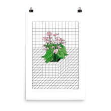 Load image into Gallery viewer, Tron Flower Art Print by Vengodelvalle
