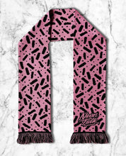 Load image into Gallery viewer, Bubble Gum Licorice Knitted Scarf