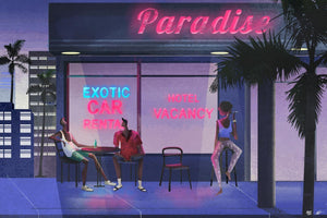 "Paradise Bar" Art Print by Marianna Tomaselli