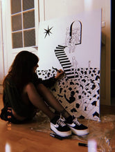 Load image into Gallery viewer, "Make your own Vision" Woven Art Blanket by Lena Mačka