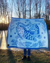 Load image into Gallery viewer, "Botanic Tiger" Pure Wool Blanket by Asis Percales