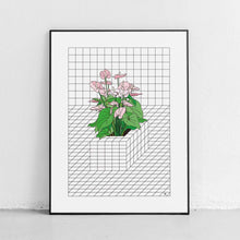 Load image into Gallery viewer, Tron Flower Art Print by Vengodelvalle