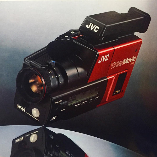 Print Ad of JVC VideoMovie GR45E. From 'Ny Elektronik' Danish Magazine. 1987.