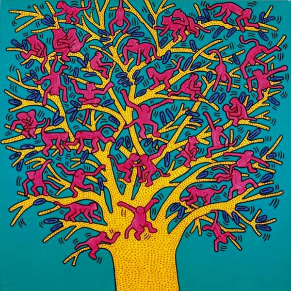 'The Tree of Monkeys'. Keith Haring. 1984.