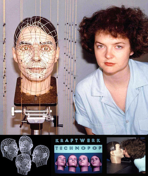 Kraftwerk video 'Music Non Stop' and album cover for Techno Pop.