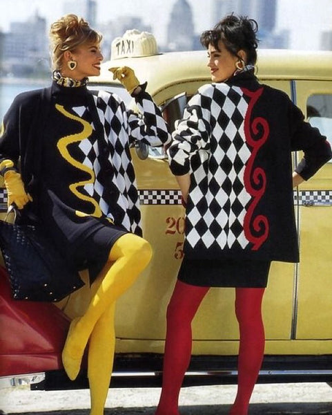 Yasmin Le Bon & Niki Taylor. Escada, 1992