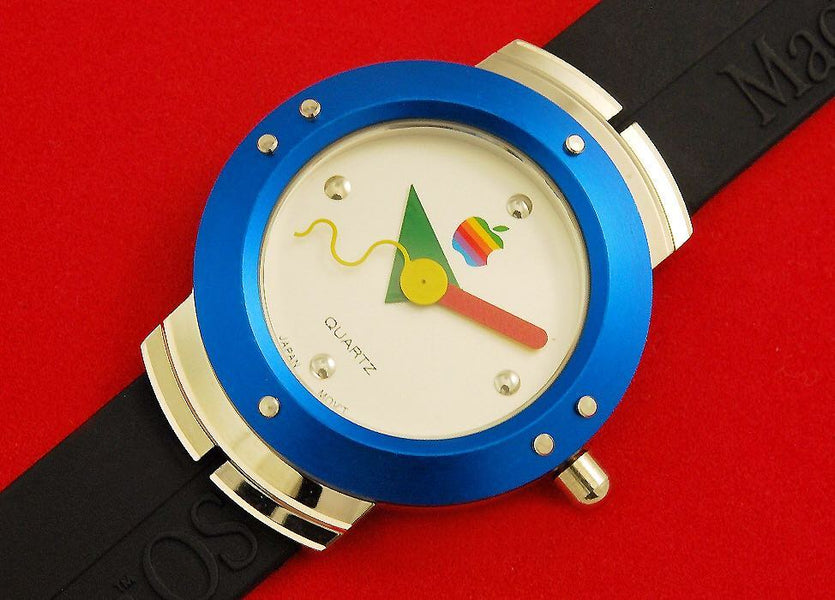 1984 Apple/Mac Watch promo for the Mac with PoMo graphics.
