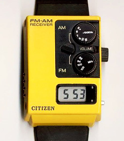 Ultra Rare Citizen Radio Watch "Soundwich". AM and FM Tuning. 1985.
